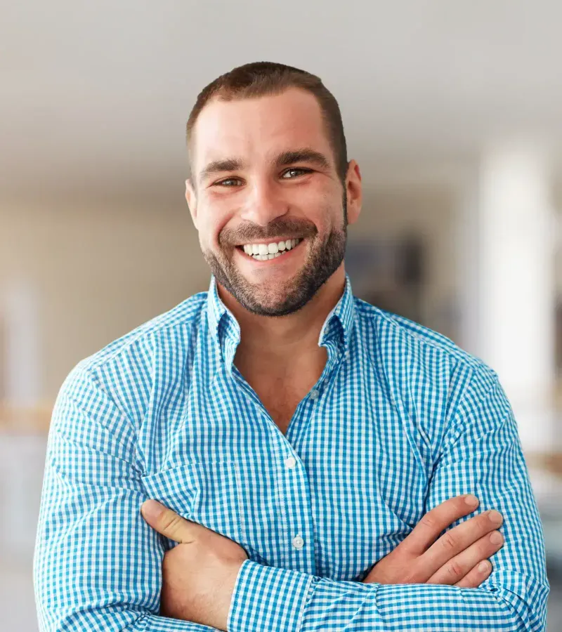 Bright white smile after teeth whitening