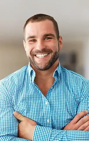 Bright white smile after teeth whitening